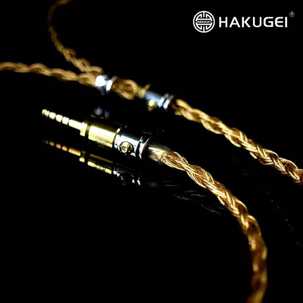 Athena - Gold Silver Copper Alloy hybrid IEM cable - Hakugei