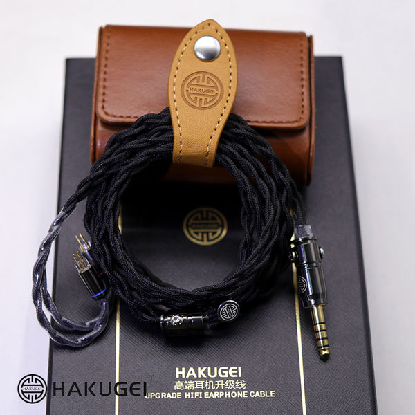 Shadow - Type 4 Pure 6N Silver and 6NOCC pure copper litz hybrid nylon sleeve IEM cable - Hakugei
